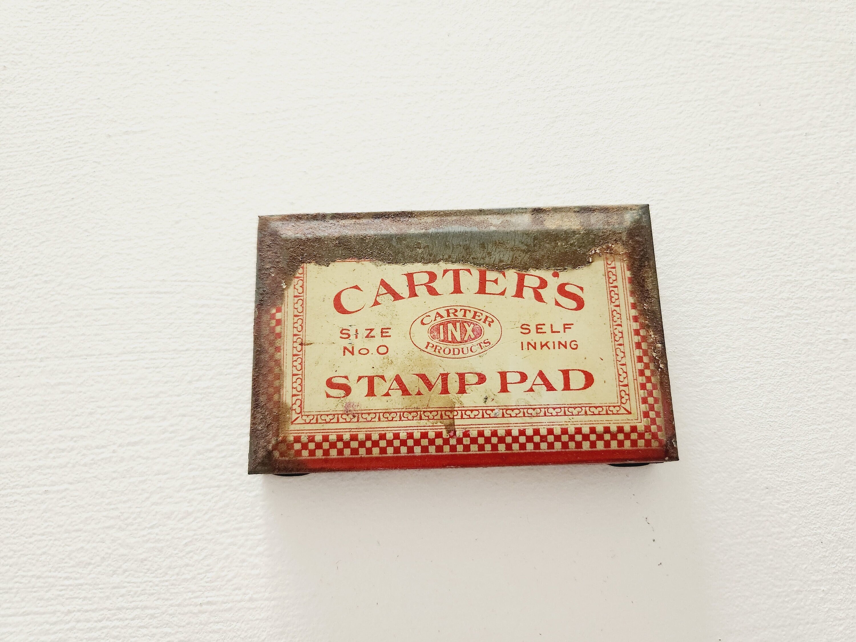 Antique RARE Carter's Stamp Pad Tin Box. Antique Ink Pad - Etsy
