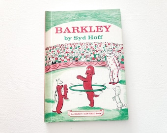 Barkley by Syd Hoff -- 1975 Vintage Children's Early I Can Read Book -- Picture Book -- Puppy Dog Fiction -- Animal Storybooks