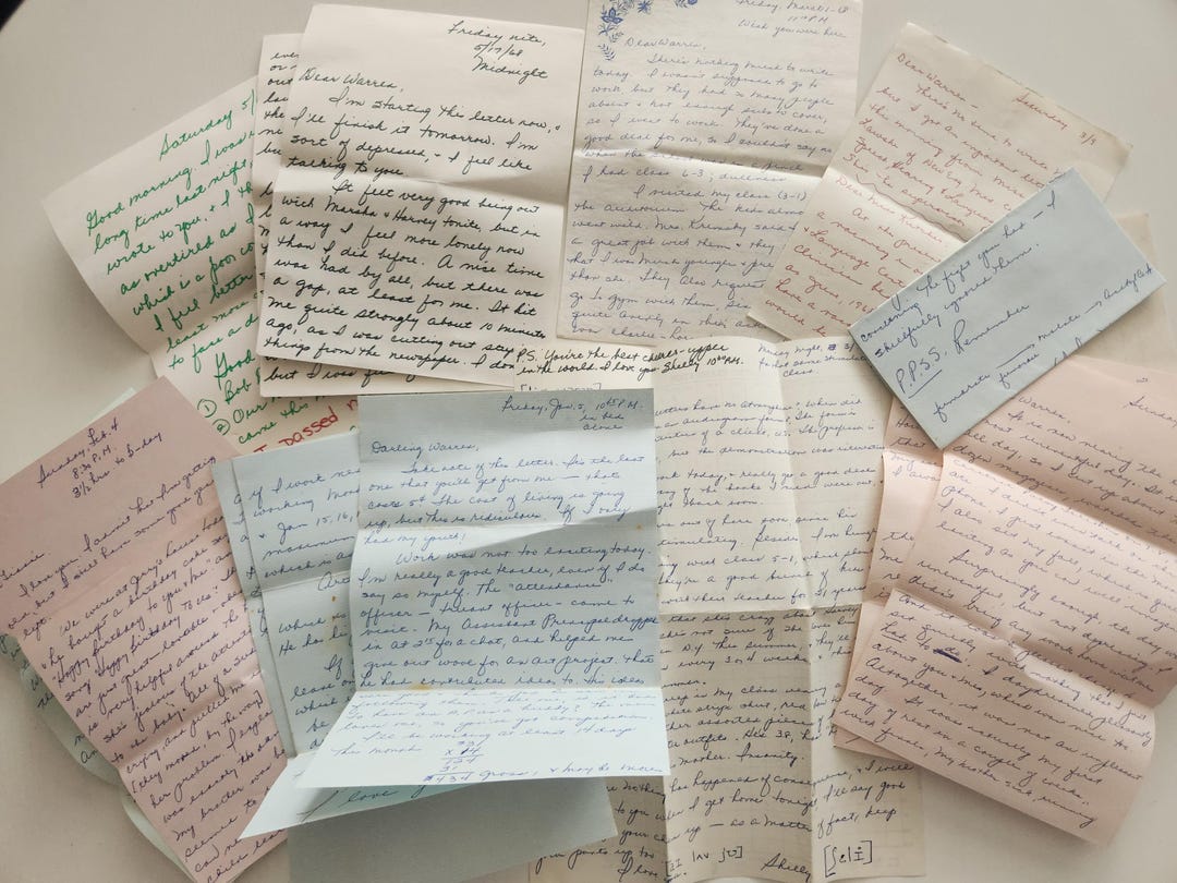 Vintage Handwritten Love Letters Bundle of 10 -- College Sweethearts ...