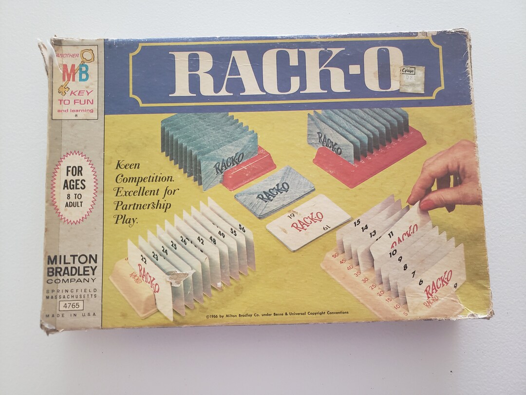 Racko Card Game 1966 Vintage Games Matching Card Game Etsy