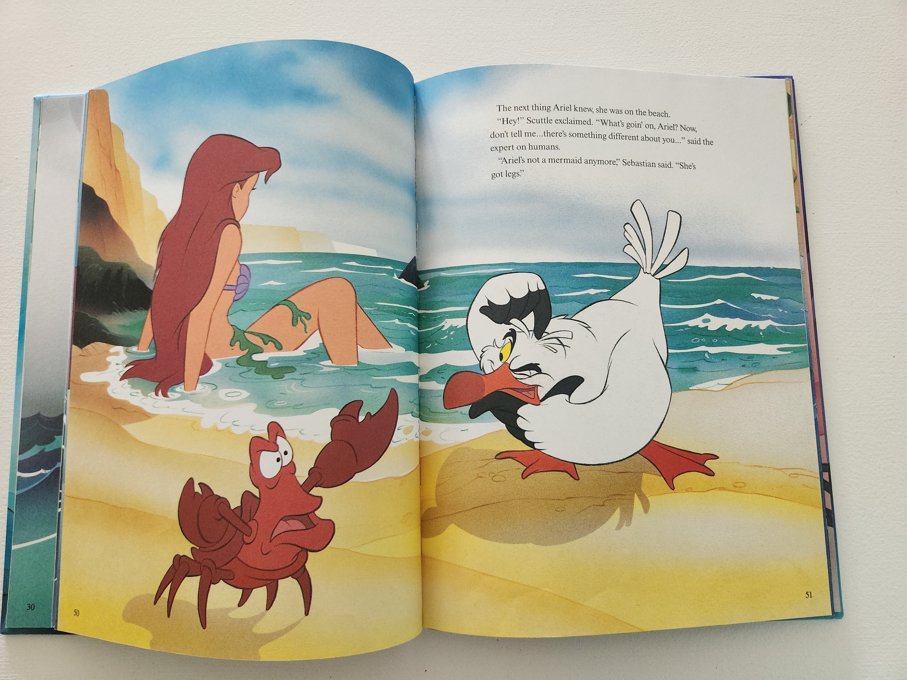 Walt Disney's the Little Mermaid --1994 Vintage Children's Walt Disney's the Little Mermaid --1994 Vintage Children's