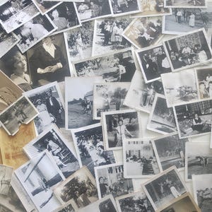 Antique Photographs -- Lot Of 60 Vintage Old Pictures Collection -- Collectible Photography -- Vintage Photos -- Junk Journal Ephemera