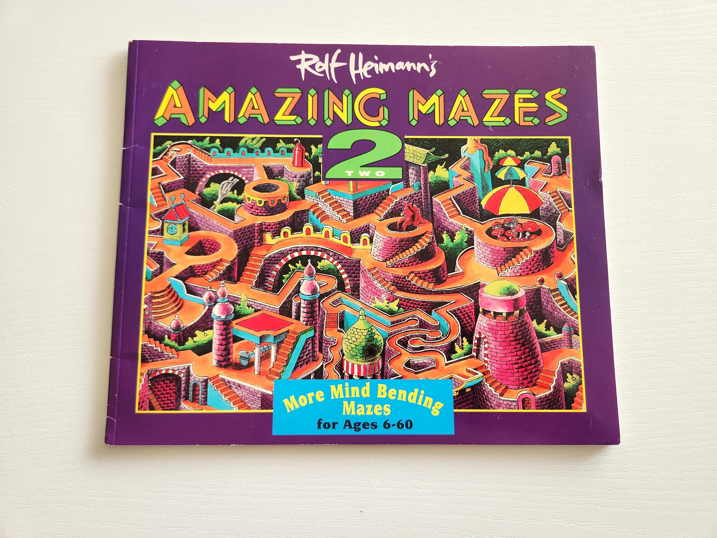 Rolf Heimann Amazing Mazes More Mind Bending Mazes -- 1994 Vintage