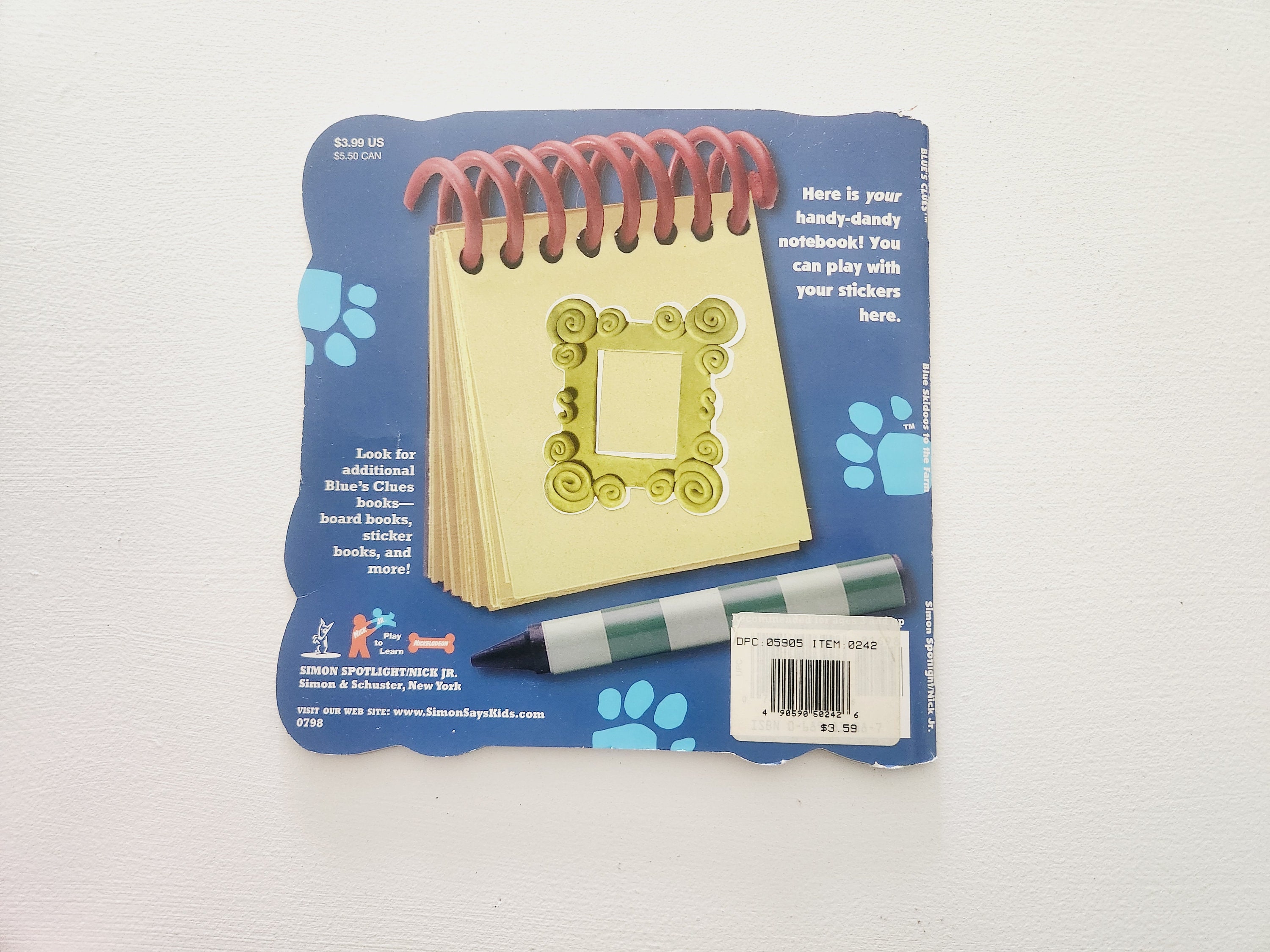 Maraca Notebook Blues Clues Nature Notebook