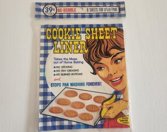 Re-usable Cookie Sheet Liner Superior Insulating Tape Co Vintage 39 Cent Baking  Sheet Pan Liners Non-stick Cookie Sheet Retro Kitchen 