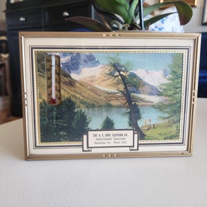 Antique Framed Advertising Thermometer For The R.E. Hope Clothing Company Merchant Tailors Souderton PA -- Antique Wall Thermometer Decor