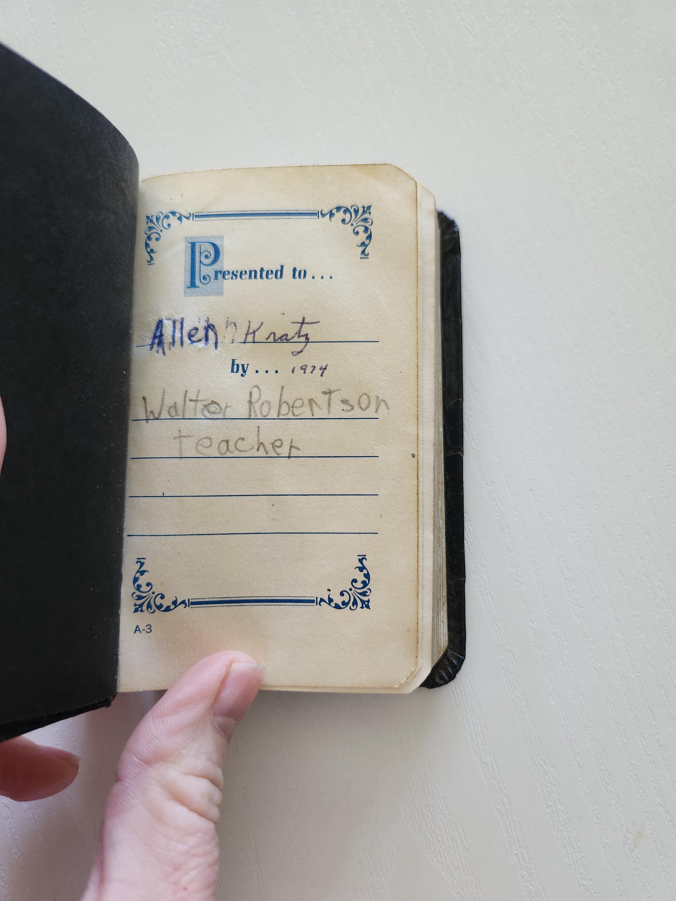 1968 Vintage Pocket New Testament Bible – Psalms & Proverbs - Etsy
