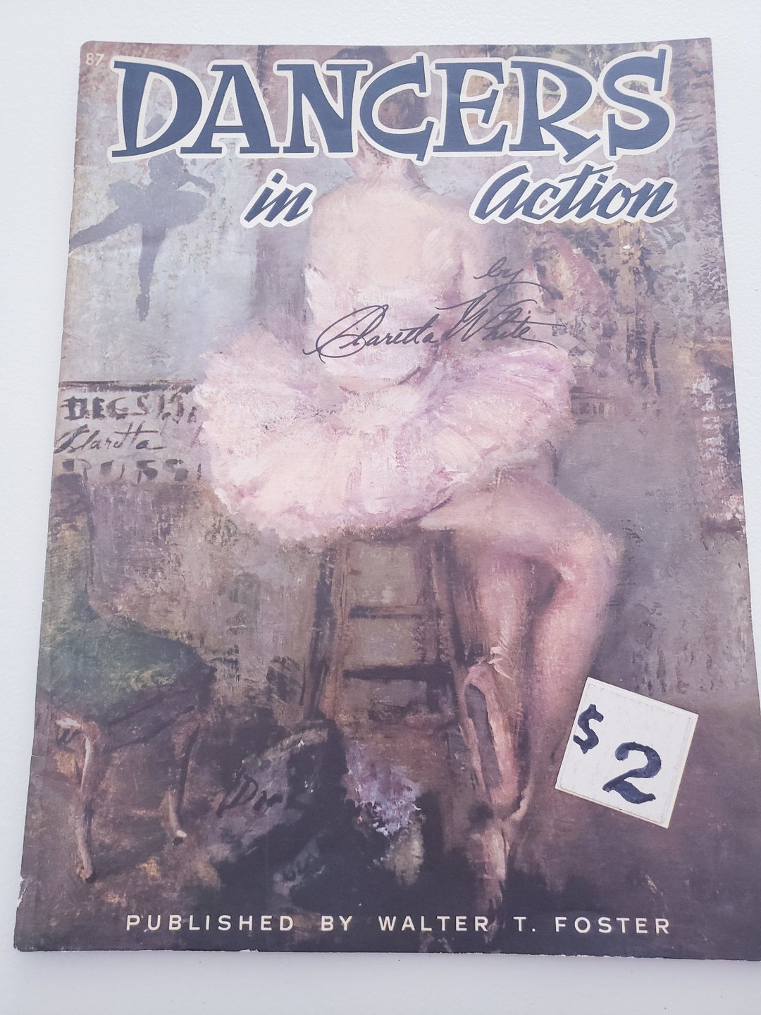 Vintage Painting Books Dancers in Action by Claretta White by Walter