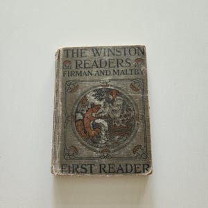 The Winston Readers Firman & Malt First Reader { 1924 } Antique Children&#39;s Books -- Old Children&#39;s School Book - Grammar Primer Basic Reader