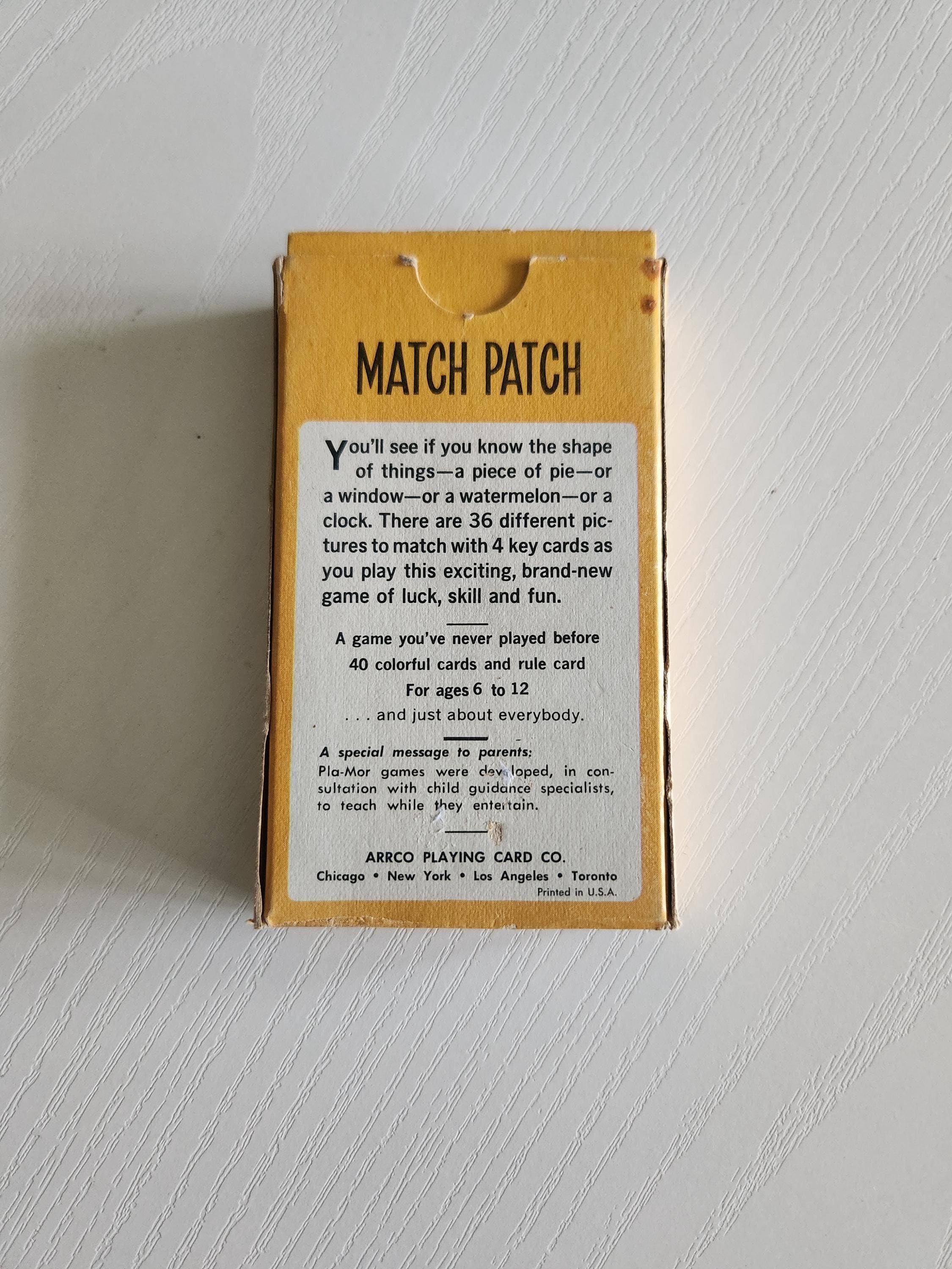 Match Junk Match Patch an Original Card Game for Boys & Girls -- Children's ...