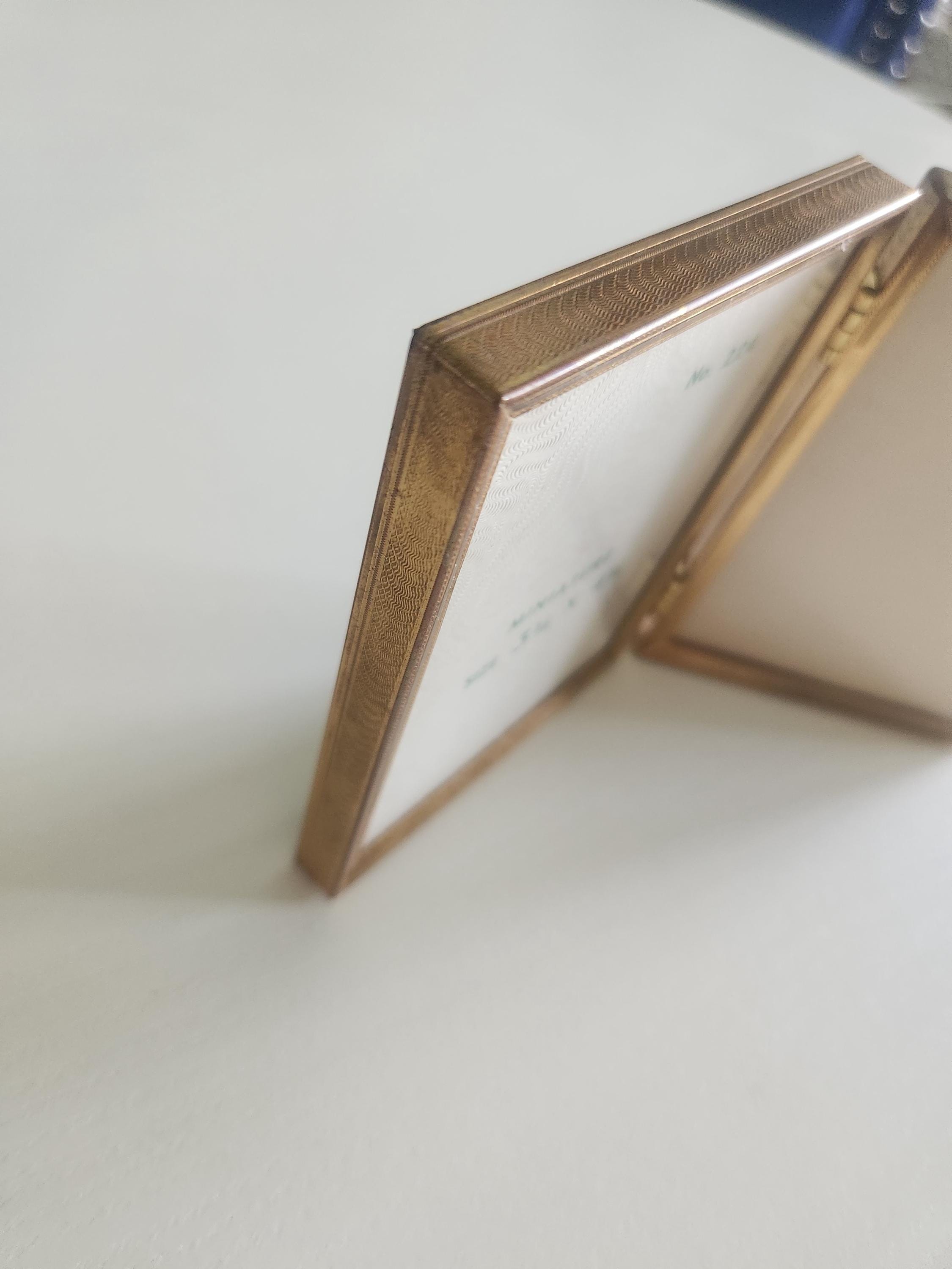 Vintage Etched Gold Bi-fold Picture Frame – Double Sided Display - Etsy