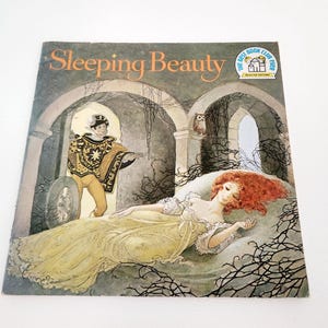 Sleeping Beauty Illustrated by Sheilah Beckett -- 1977 Vintage Children&#39;s Book -- Bedtime Stories - Fairy Tale Picture Book Children Classic