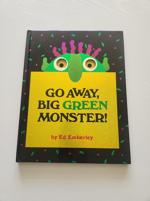 Vintage 'go Away Big Green Monster' Book by Ed Emberley - Etsy