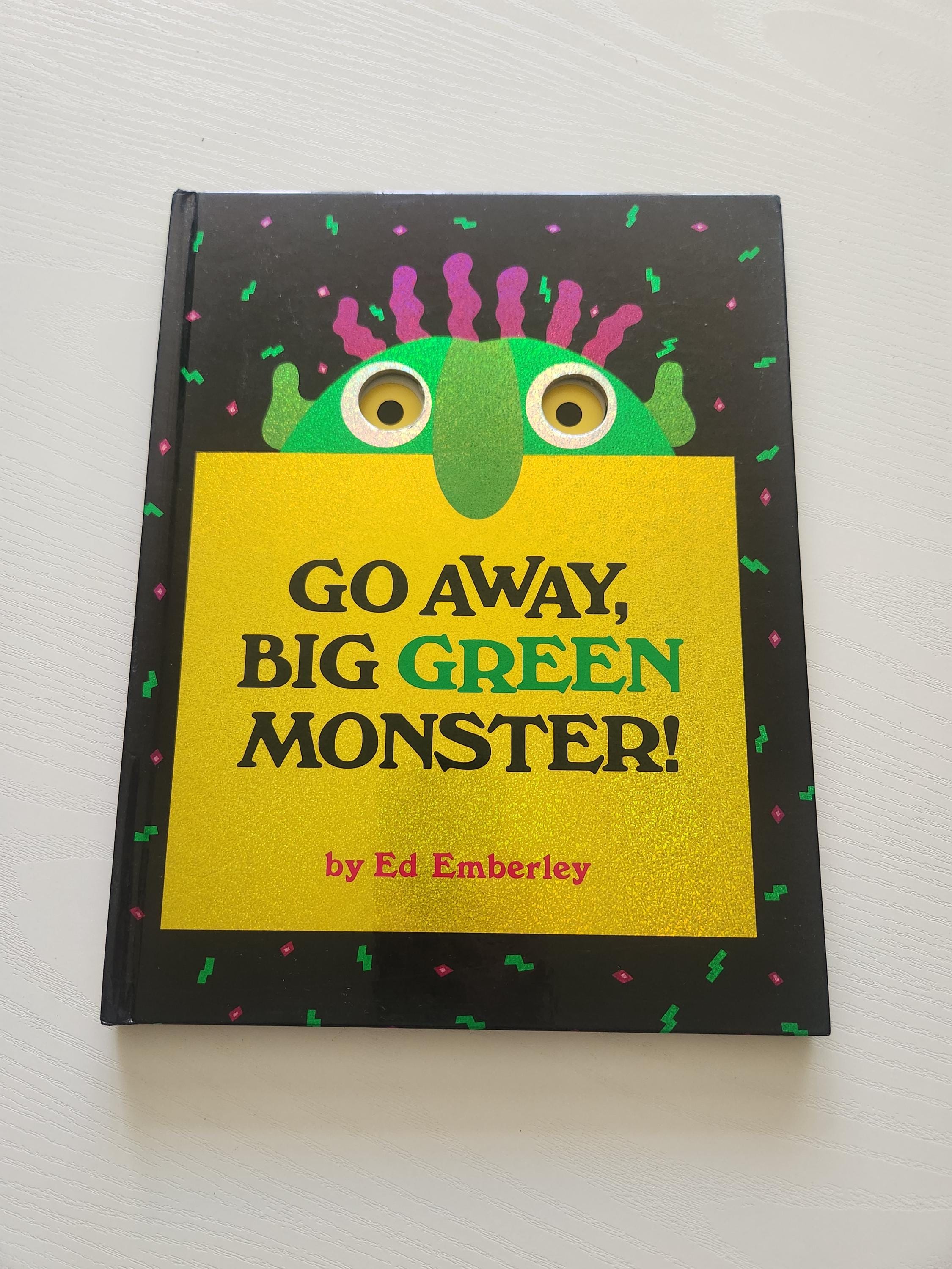 Vintage 'go Away Big Green Monster' Book by Ed Emberley - Etsy