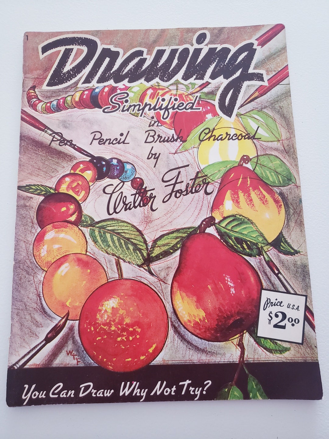 Vintage Drawing Books Drawing Simplified in Pen Pencil Brush Charcoal