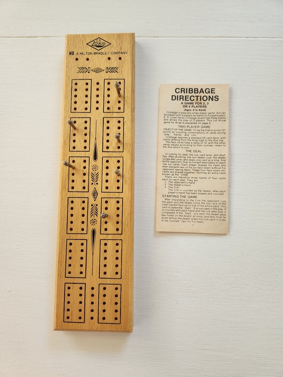 Vintage The Classic Collection Cribbage Wooden Board 3 Player Game for sale  online