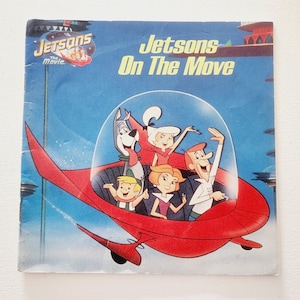 Jetsons On The Move Adapted by Marc Gave -- Vintage Children's Book -- Science Fiction For Children -- Picture Books -- Outer Space Fiction
