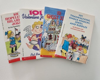 Vintage Children's Joke Book Lot – Halloween, Valentine's, Thanksgiving