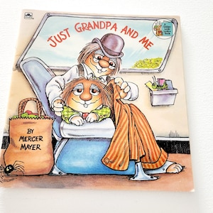 Just Grandpa And Me by Mercer Mayer - 1985 Vintage Children&#39;s Book - Picture Book - Grand-Pop Gift - Family Friendly Books - Nostalgic Reads
