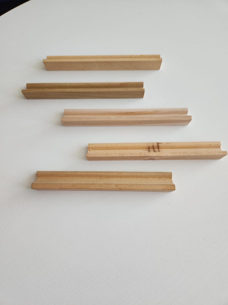 Wooden Scrabble Letter Tile Racks -- Set of 5 Vintage Scrabble Racks ...