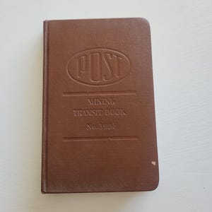Set of 2 Unused 1960s K&E Mining Transit Books, Bright