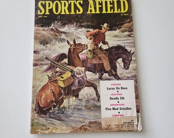 Sports Afield Magazine June 1957 – Fly Fishing, Boating Articles