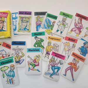 pokemon old maid card list Deck Playing Card To play Pokemon Old Maid OLD MAID Cards - Vintage