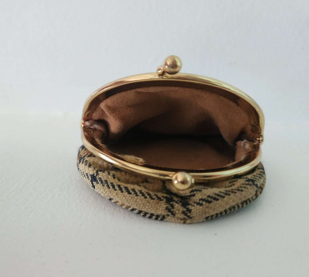 Vintage Tartan Hat Coin Purse Novelty Plaid Coin Pouch Scottish Tartan ...