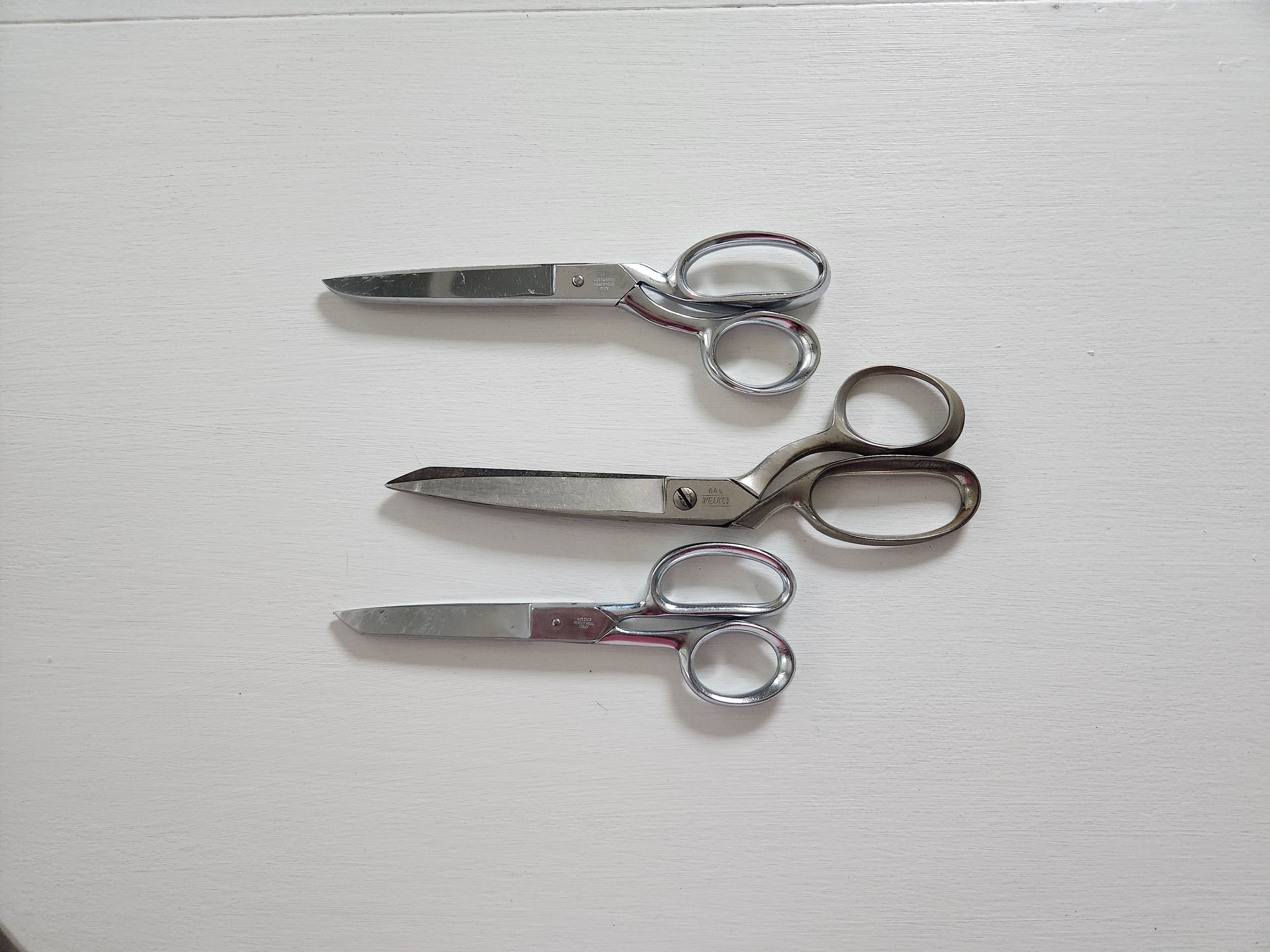 Vintage Scissors. Mixed Lot of Shears, Vintage Cutlery, Old Craft