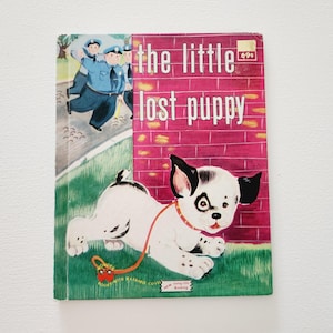 The Little Lost Puppy by Margaret G. Otto -- 1978 Vintage Children&#39;s Wonder Book -- Puppy Dog Fiction -- Animal Books -- Picture Books