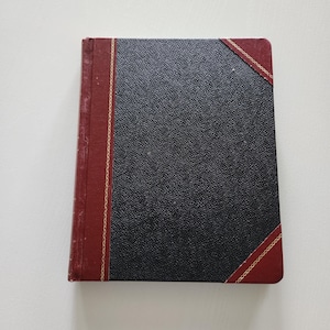 Vintage Standard Boorum & Pease Account Book -- Journal Ledger Book -- Payroll Record Book -- Vintage  Ledger -- Office Stationery