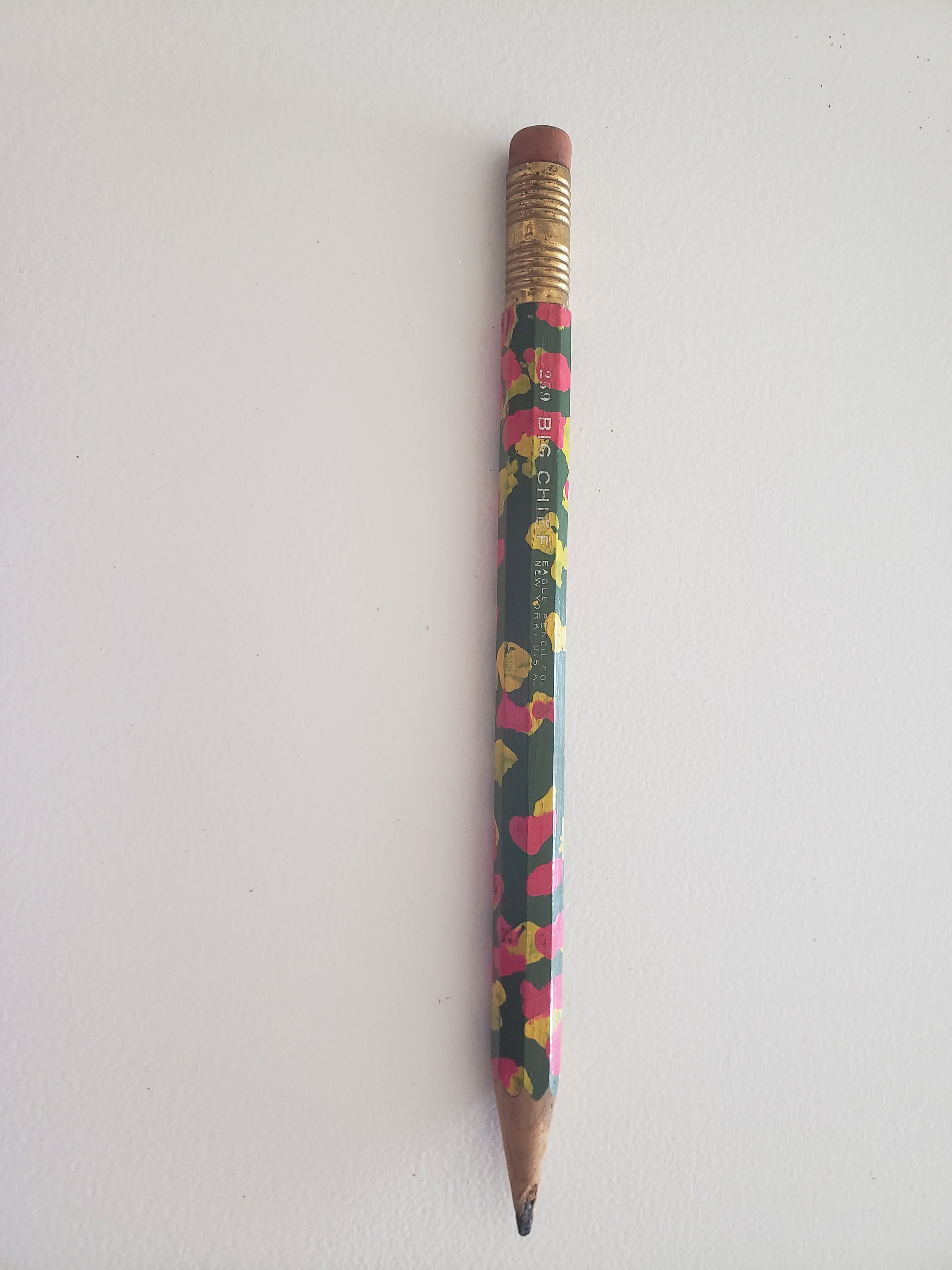 Vintage Big Pencil / Wooden Pencil / Large Wooden Pencil / Rare Pencil /  Writing Instruments / Artist Pencil / Collectible Pencil 