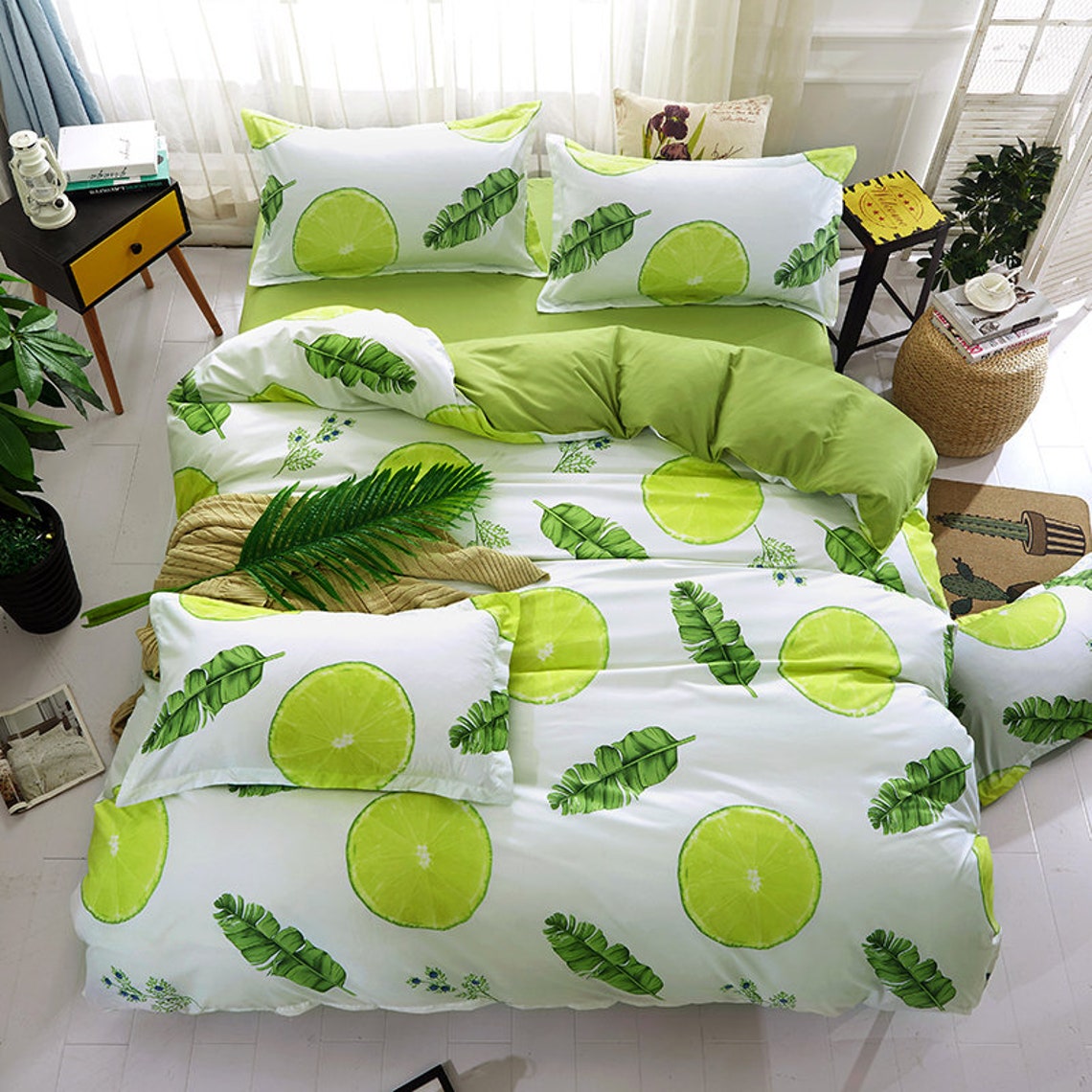 Lemon bedding set Fruit cute bedding Cover baby duvet Etsy