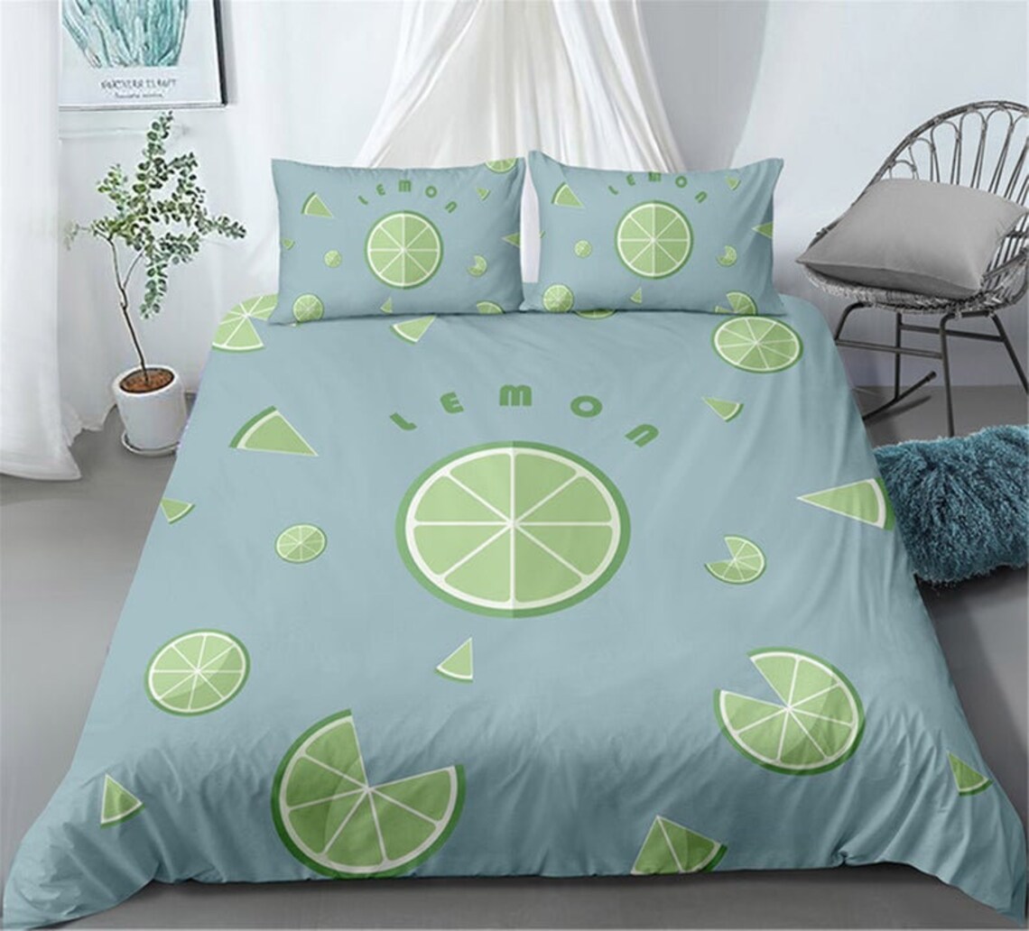Lemon bedding set Lemon cute bedding Cover baby duvet Etsy