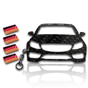 Keychain suitable for C class 2014-2021 (W205) (Carbon) | Handmade gift