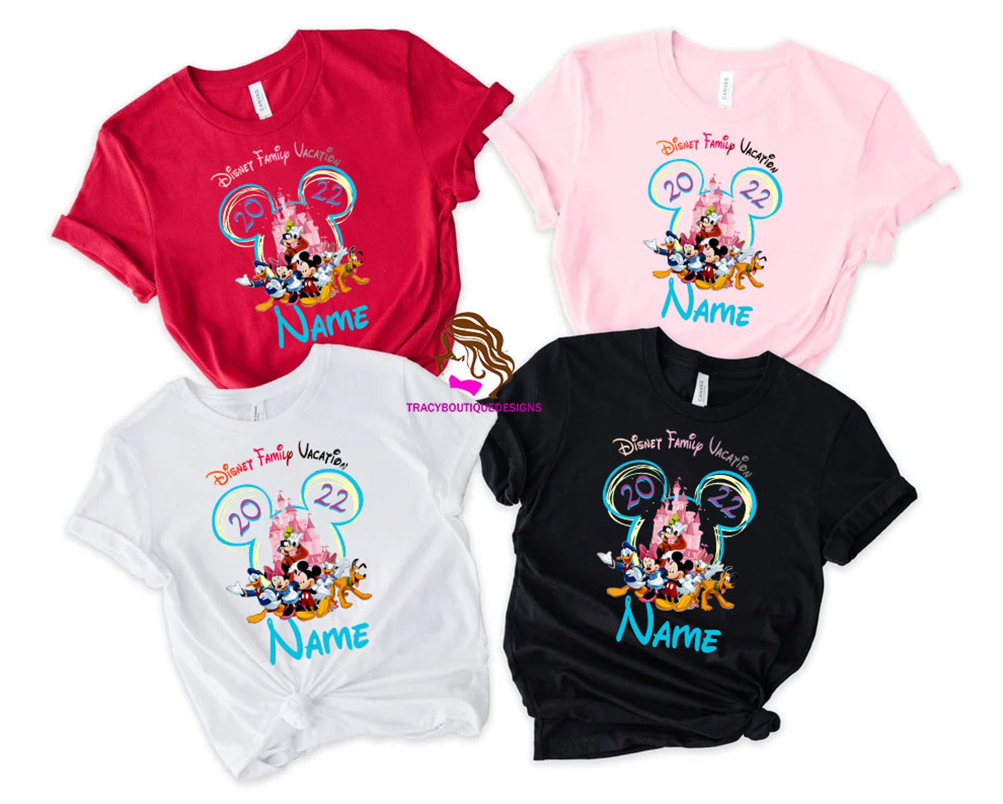 Discover Personalized Disney Family Vacation Shirt, Disneyworld Shirts, Disney Trip 2022 Shirt, Custom Disney Matching Shirt, Disney Castle Shirt