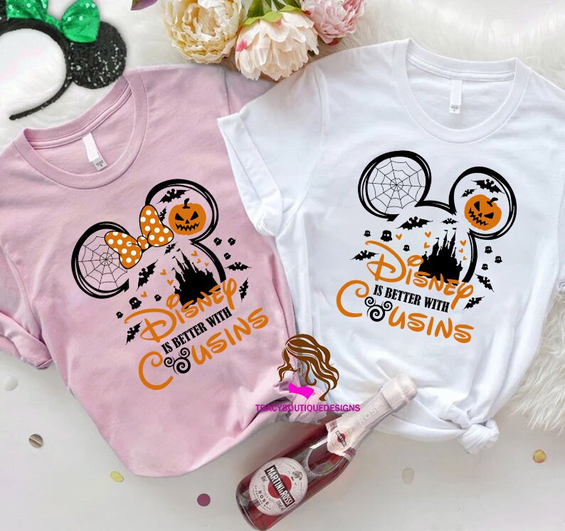 Discover Disney Halloween Cousin Crew Shirts