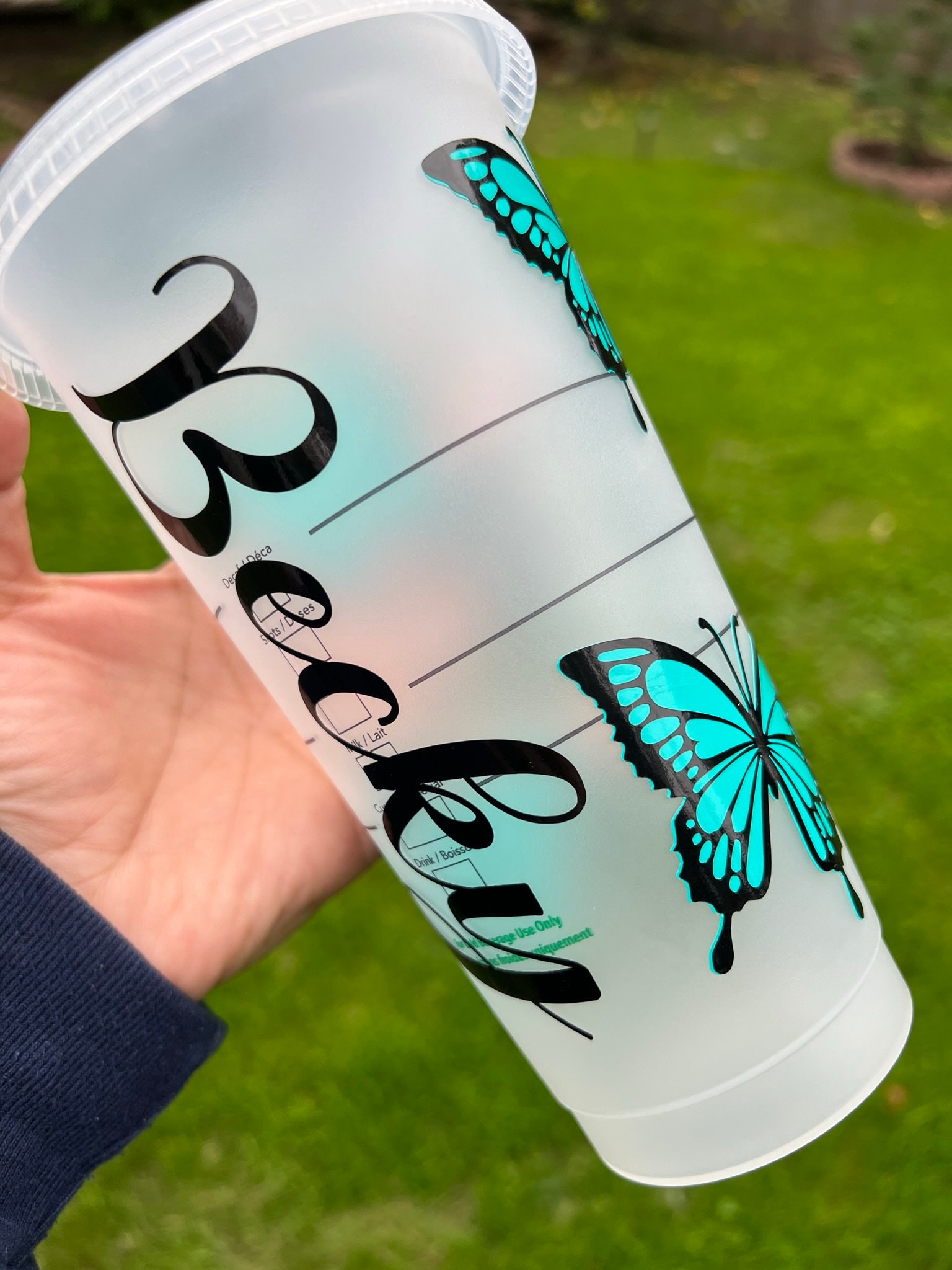 Personalised Butterfly LV Starbucks Cup 🦋 – Lolli & Dolli Gifts