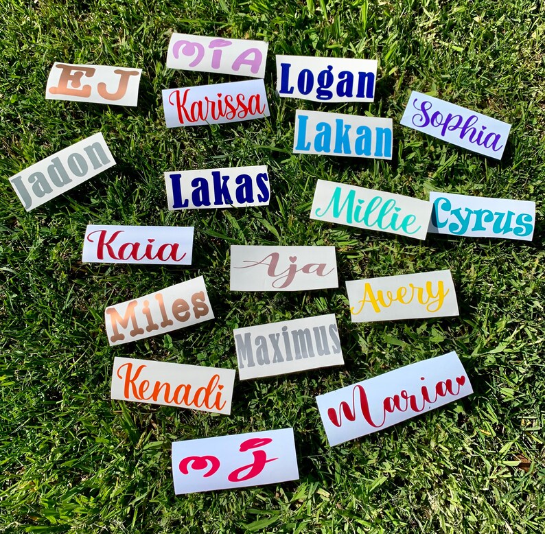 Personalized Name Decal Name Decal for Tumbler Wine Glass Etsy