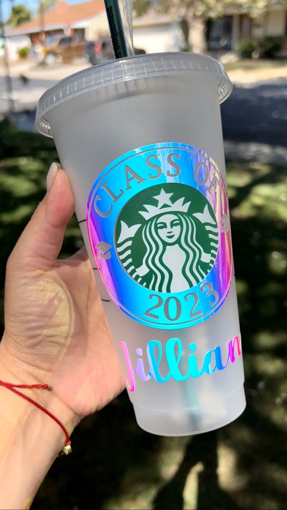 Starbucks Reusable Cold Cups, Class of 2023 Starbucks Cup, Senior 2023,  Personalized Starbucks Cup, Graduation Gift - Etsy