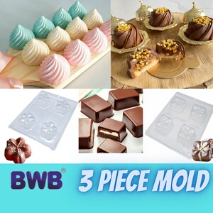 White Chocolate Truffle Molds Stock Image - Image of bakery, mold: 93810989
