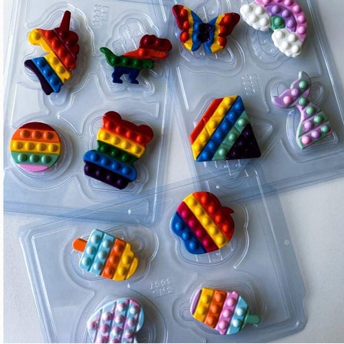 POP IT chocolate mold. BWB pop it molds. Visit my website for more options. www.bwbmolds.com