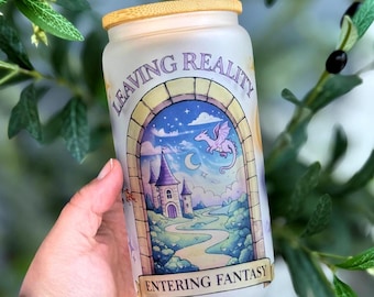 Vaso de 473 ml para leer libros de fantasía, regalo para amantes de los libros, Booktok