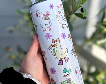 Vaso brillante Silly Goose de 20 oz, regalo de Goose