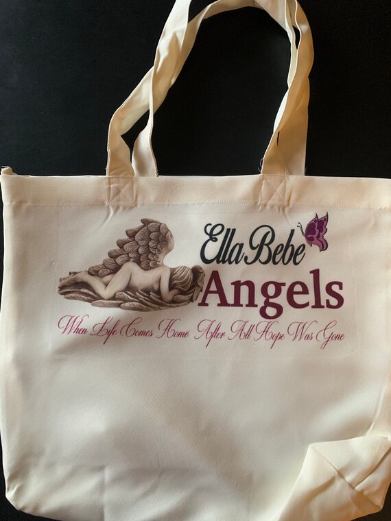 Ella Bebe Angels Logo Tote Bag Etsy