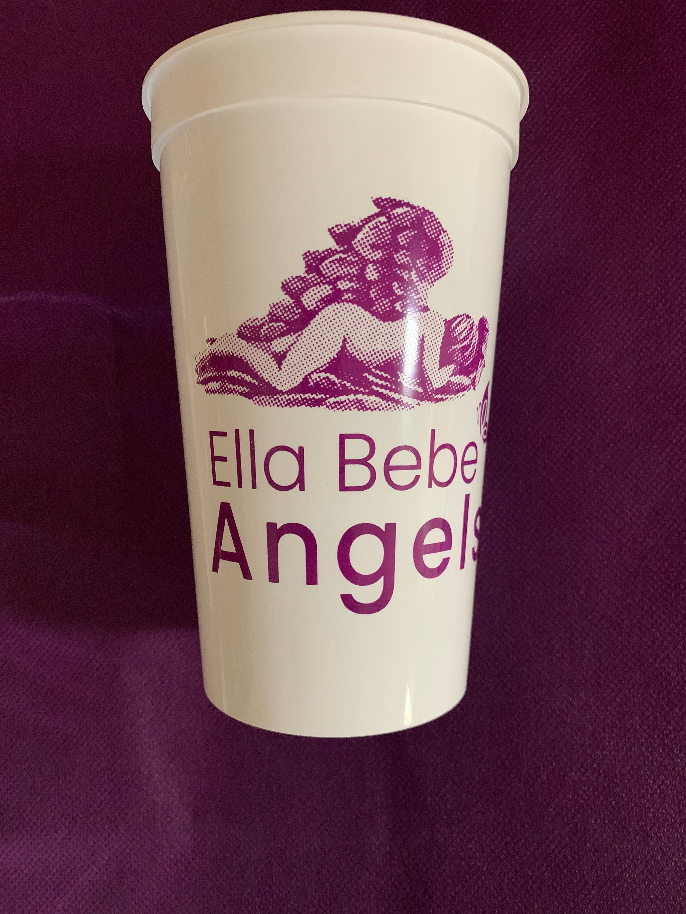 Ella Bebe Angels Logo 12oz Plastic Cup Etsy