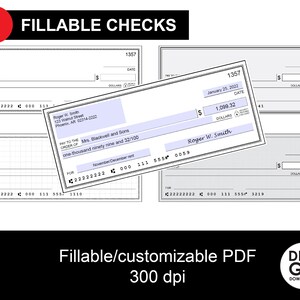 Blank Check Template - Etsy UK