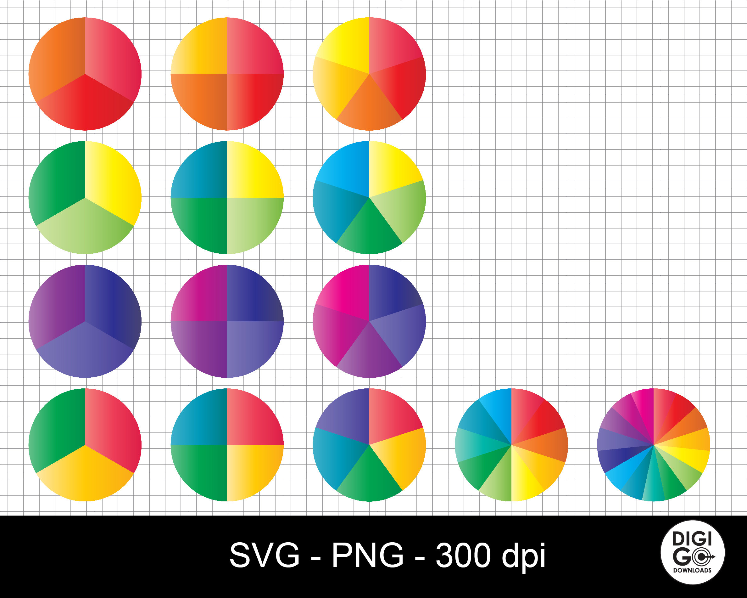 Pie Chart Graph / Pie Chart / Pie Graph Svg / Pie Chart Bundle - Etsy