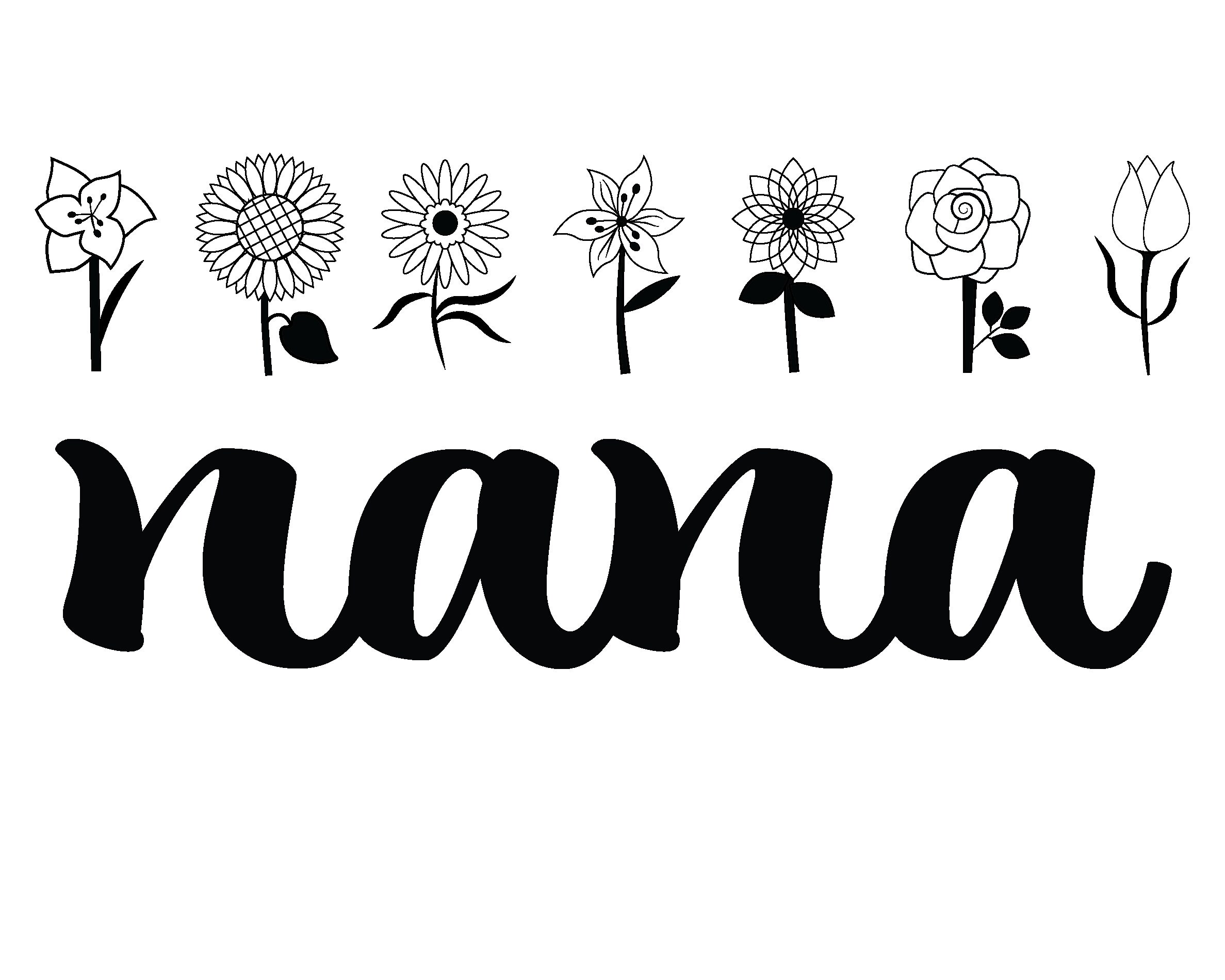 Nana Svg / Nana Heart Svg / Nana Png / Nana Bundle / Nana Vibes
