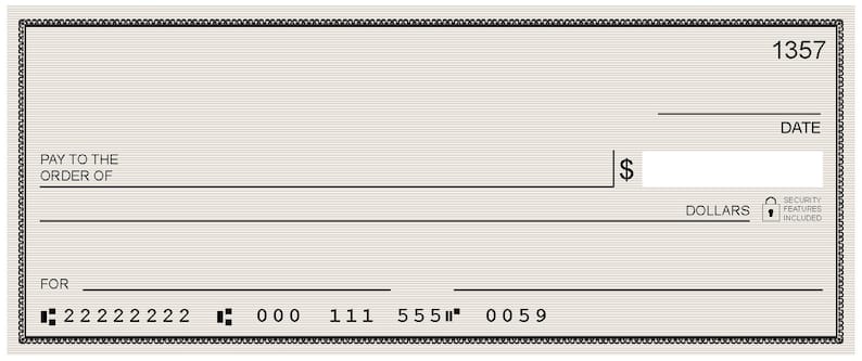 Editable Check Template / Blank Check Template / Manifestation Check